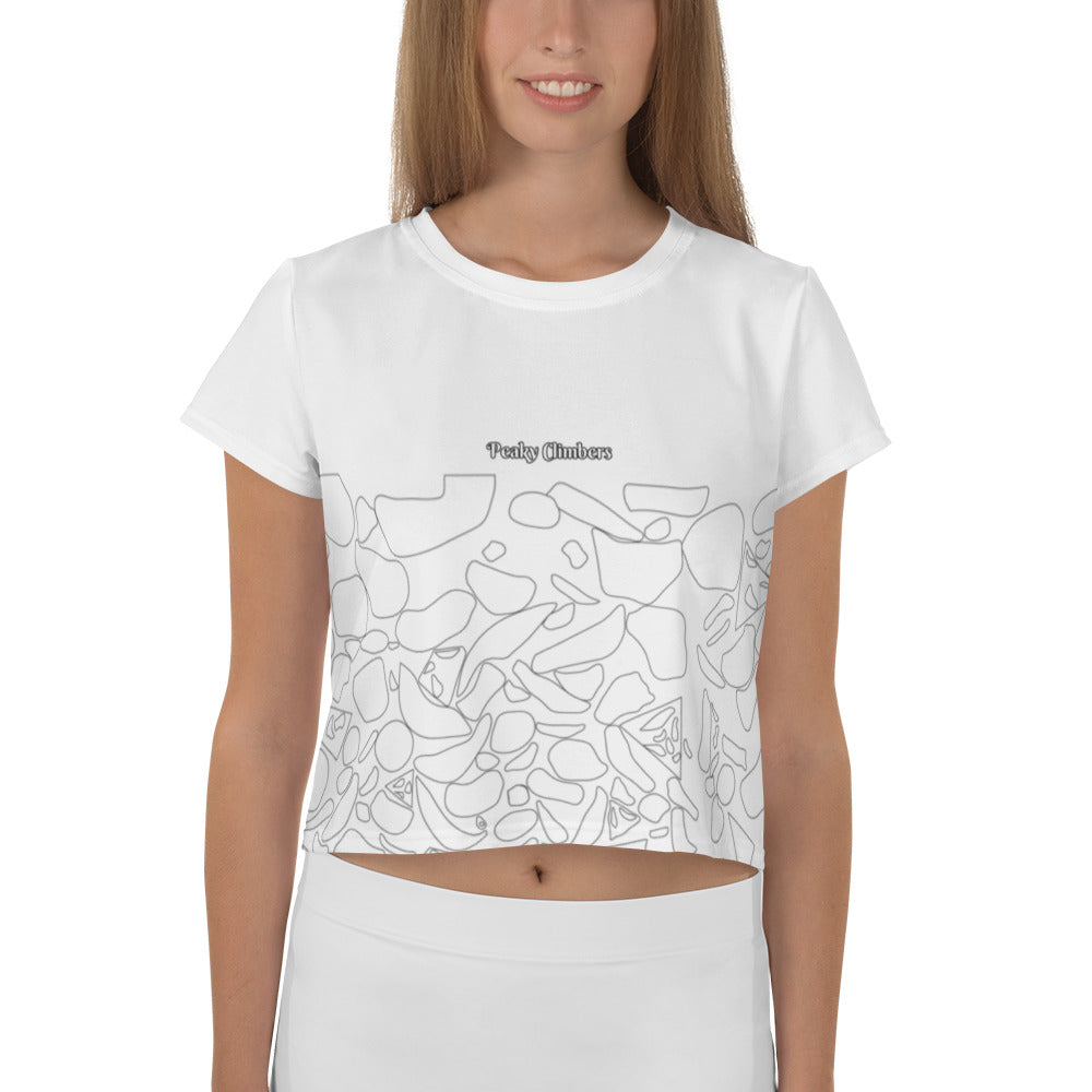 Tshirt femme court Peaky All Over SPRAY Blanc