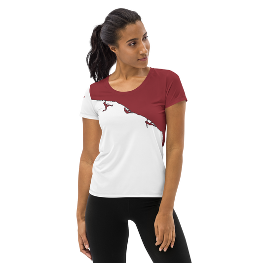ES PONTAS WOMEN SPORT SHIRT BURGUNDY