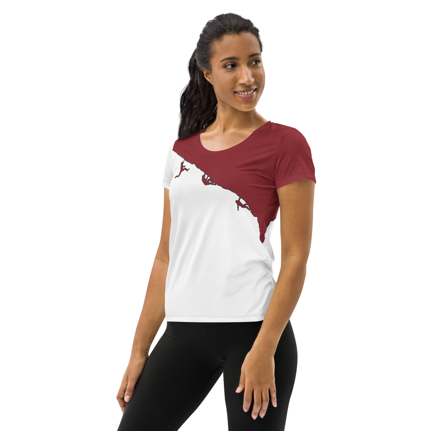 ES PONTAS WOMEN SPORT SHIRT BURGUNDY