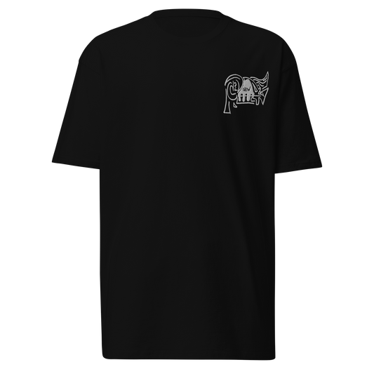 Simple Black T Shirt PCW RAW street lines