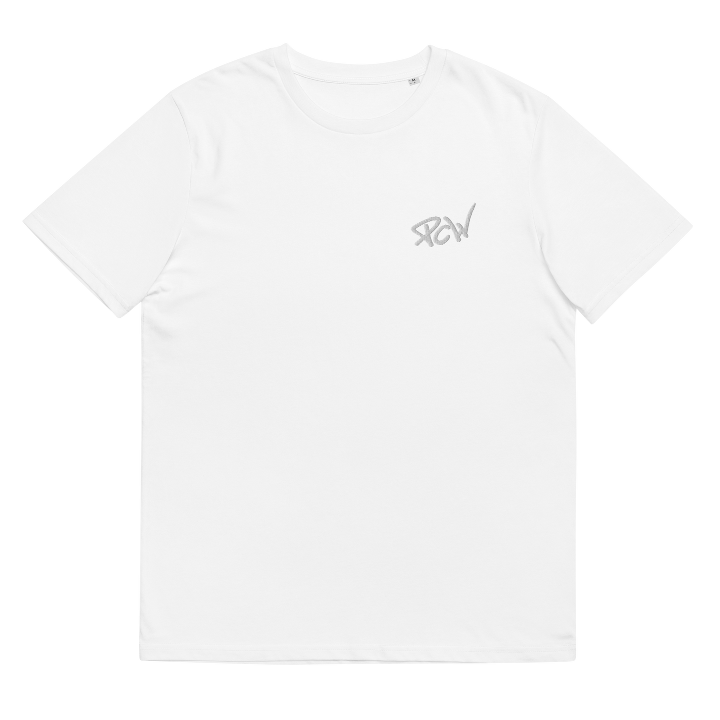 T Shirt PCW Simple Broderie White/White