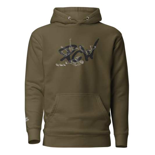 PCW Outdoor Kings Hoodie BLACK PCW (BRODERIE)