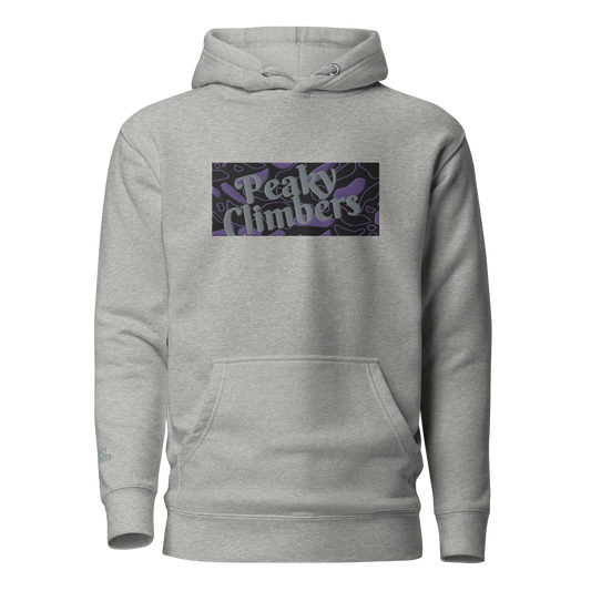 Purple Spray Hoodie Brodé