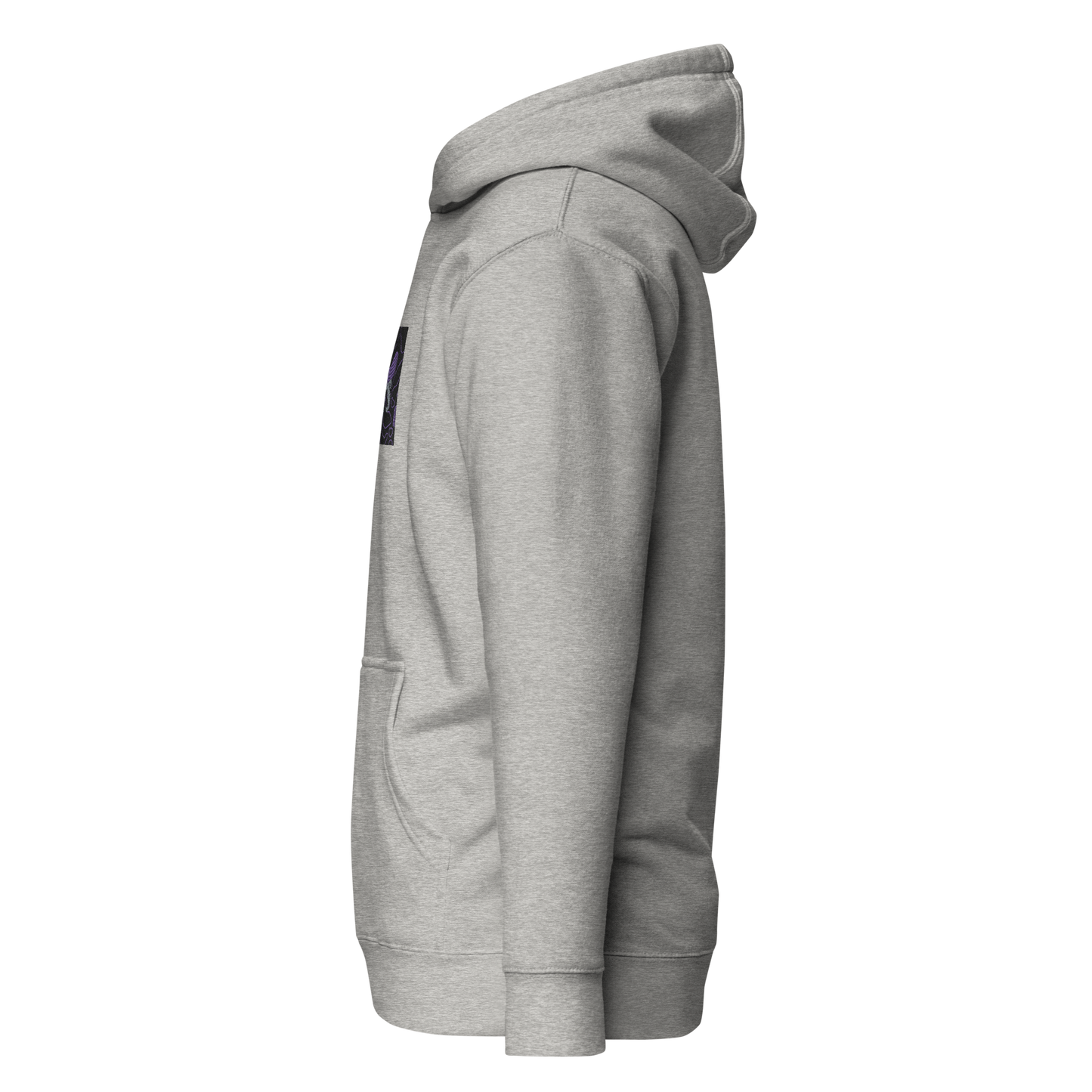 Purple Spray Hoodie Brodé