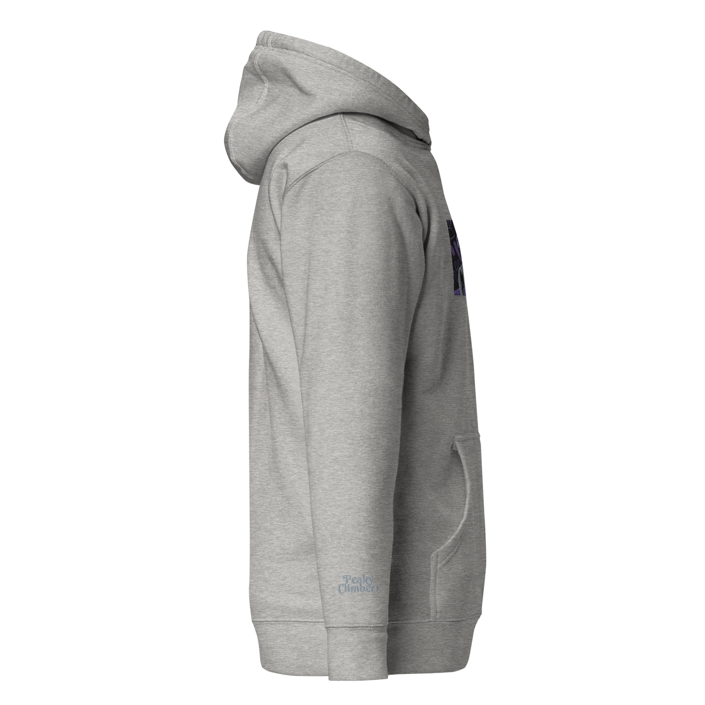 Purple Spray Hoodie Brodé