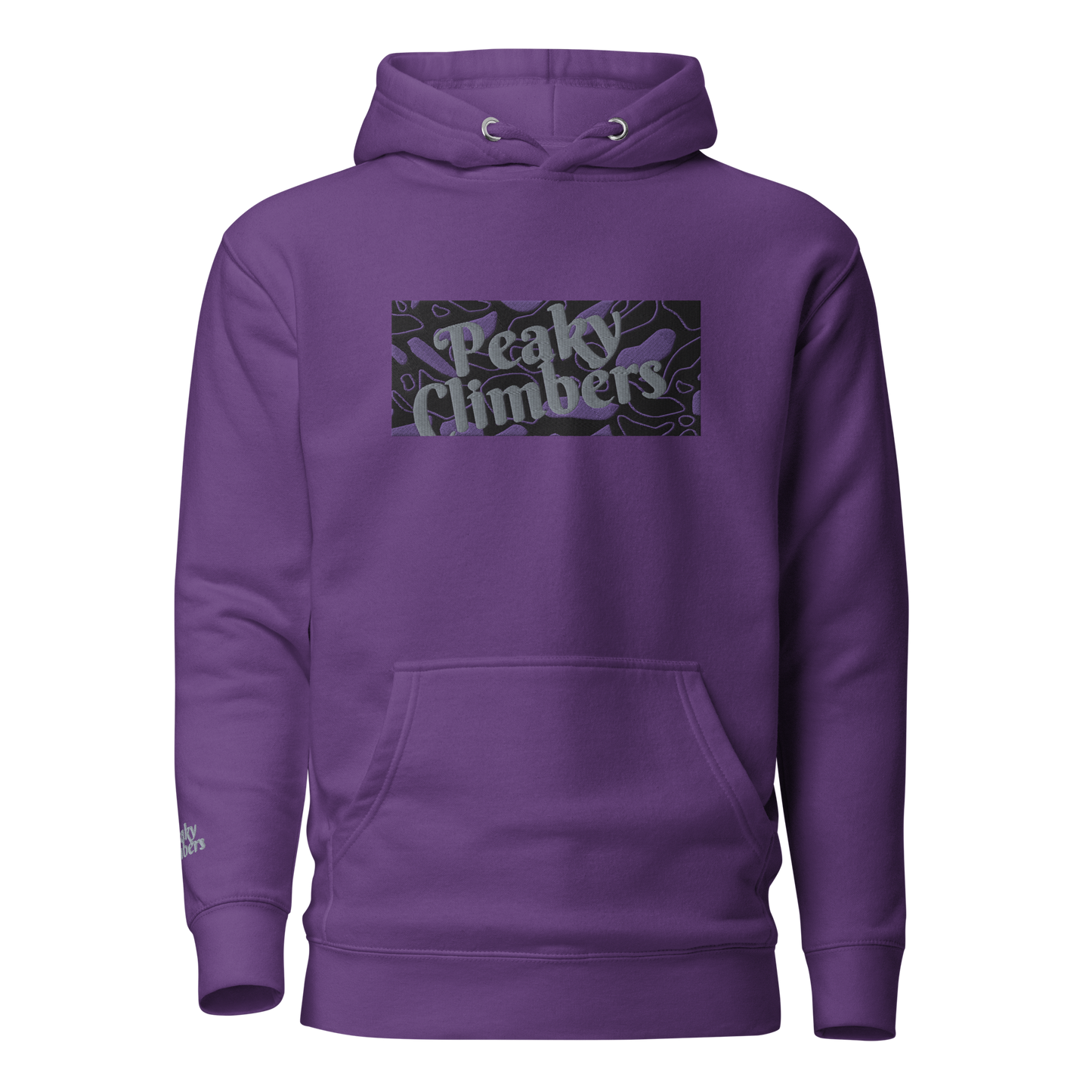 Purple Spray Hoodie Brodé